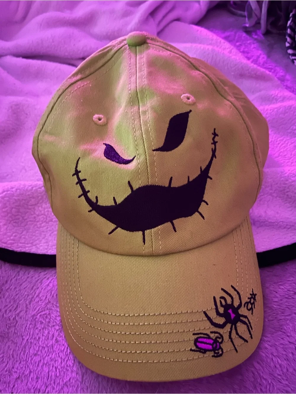HALLOWEEN SPECIAL: Neon Green “NBC” Disney official hat NWOT